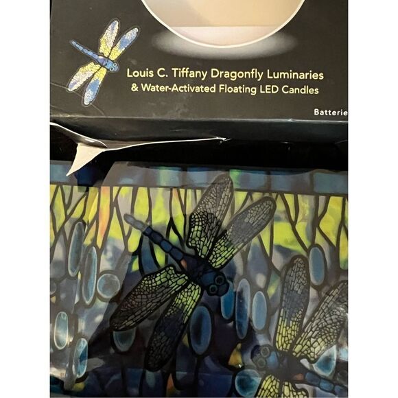 NEW MODGY Reusable LUMINARY LANTERNS  Louis C. Tiffany Dragonfly Luminaries - Picture 1 of 4